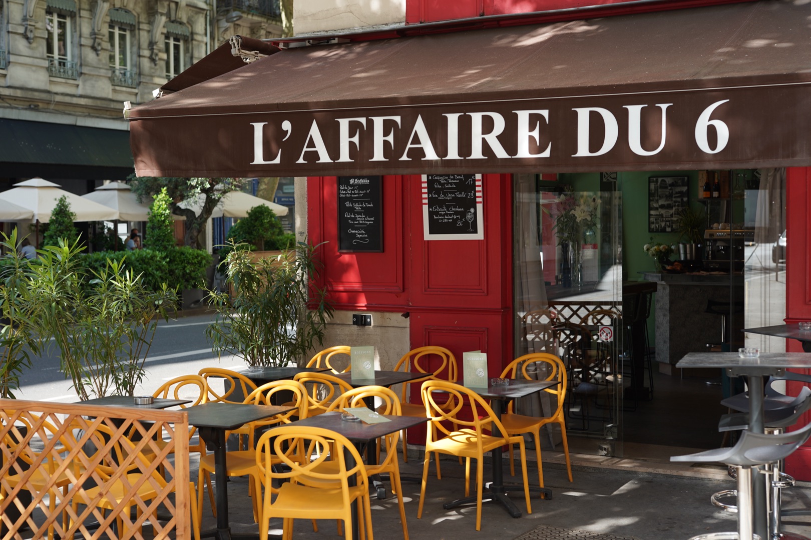 Facade du restaurant L'affaire du 6